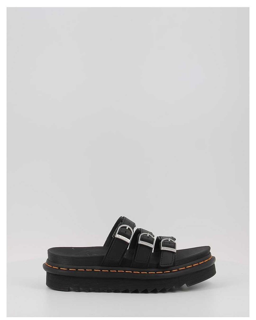 Mujer Dr. Martens | Sandalias Dr. Martens Blaire Slide Negro