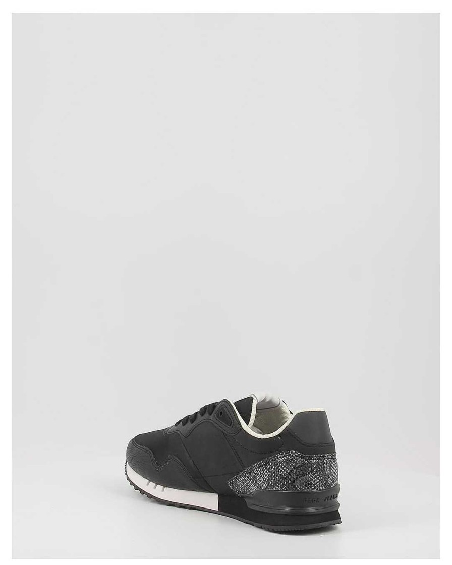 Mujer Pepe Jeans | Zapatillas Pepe Jeans London Rider W Pls31526 Negro