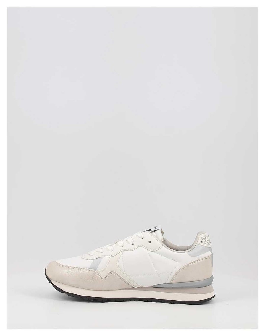 Mujer Pepe Jeans | Zapatillas Pepe Jeans Brit Print Sid W Pls31525 Blanco