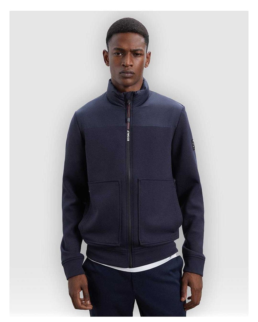 Complementos Ecoalf | Plumiferos Ecoalf Bezeaalf Sweatshirt Man Azul