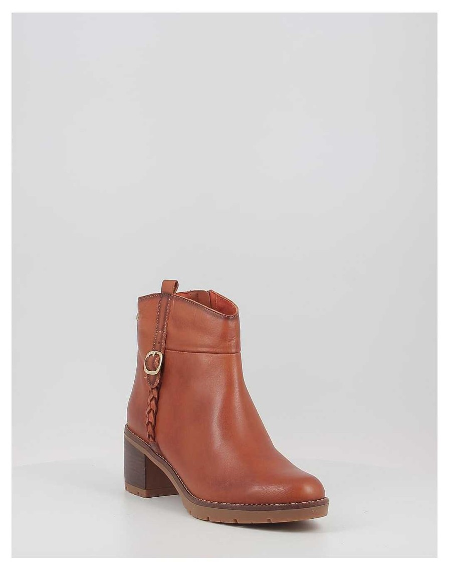 Mujer Pikolinos | Botines Pikolinos Llanes W7H-8578 Cuero