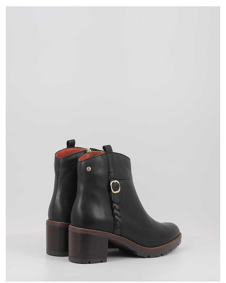 Mujer Pikolinos | Botines Pikolinos Llanes W7H-8578 Negro