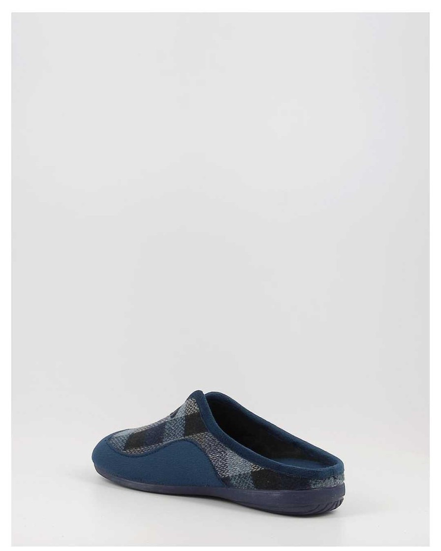 Hombre Biorelax | Zapatillas De Casa Biorelax 13674 Teide 19 Azul