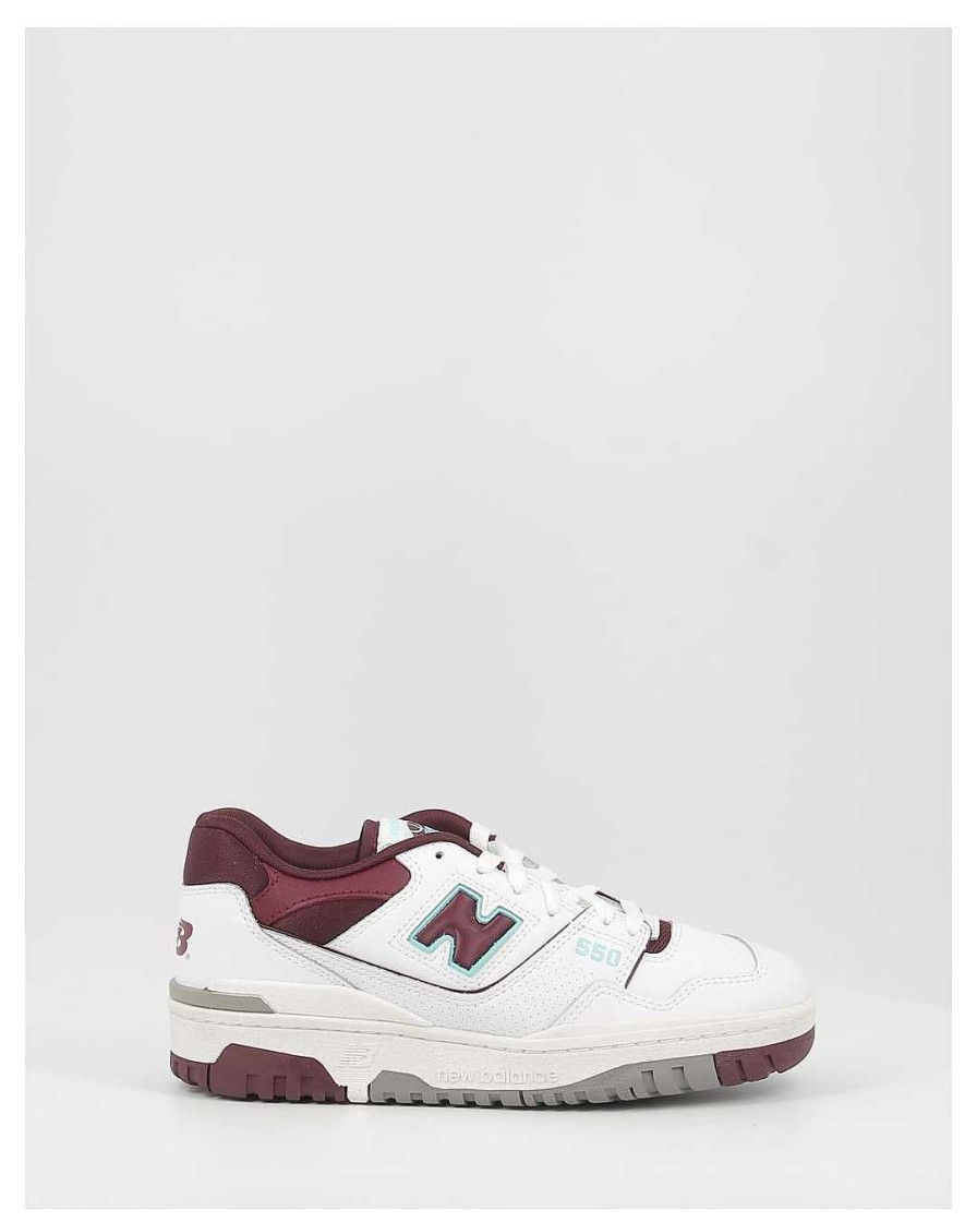 Mujer New Balance | Zapatillas New Balance Bb550Wbg Blanco