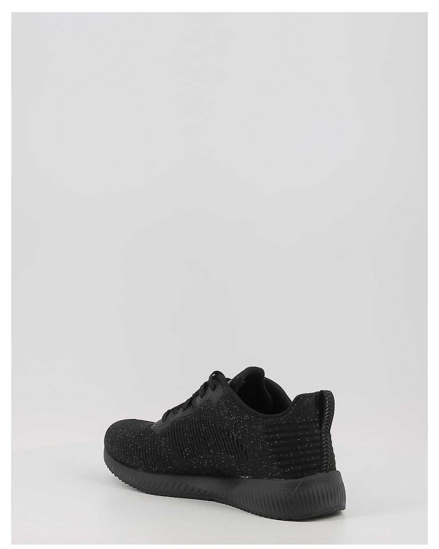 Mujer Skechers | Zapatillas Skechers Bobs Squad Total Glam 32502 Negro