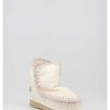 Mujer Mou | Botas Mou Eskimo 18 With Rhinestones Logo Blanco
