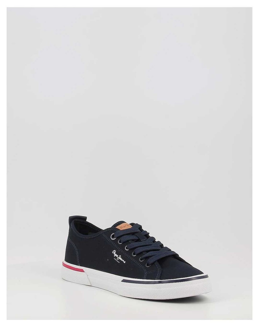 Hombre Pepe Jeans | Zapatillas Pepe Jeans Kenton Smart 22 Pms30811 Azul