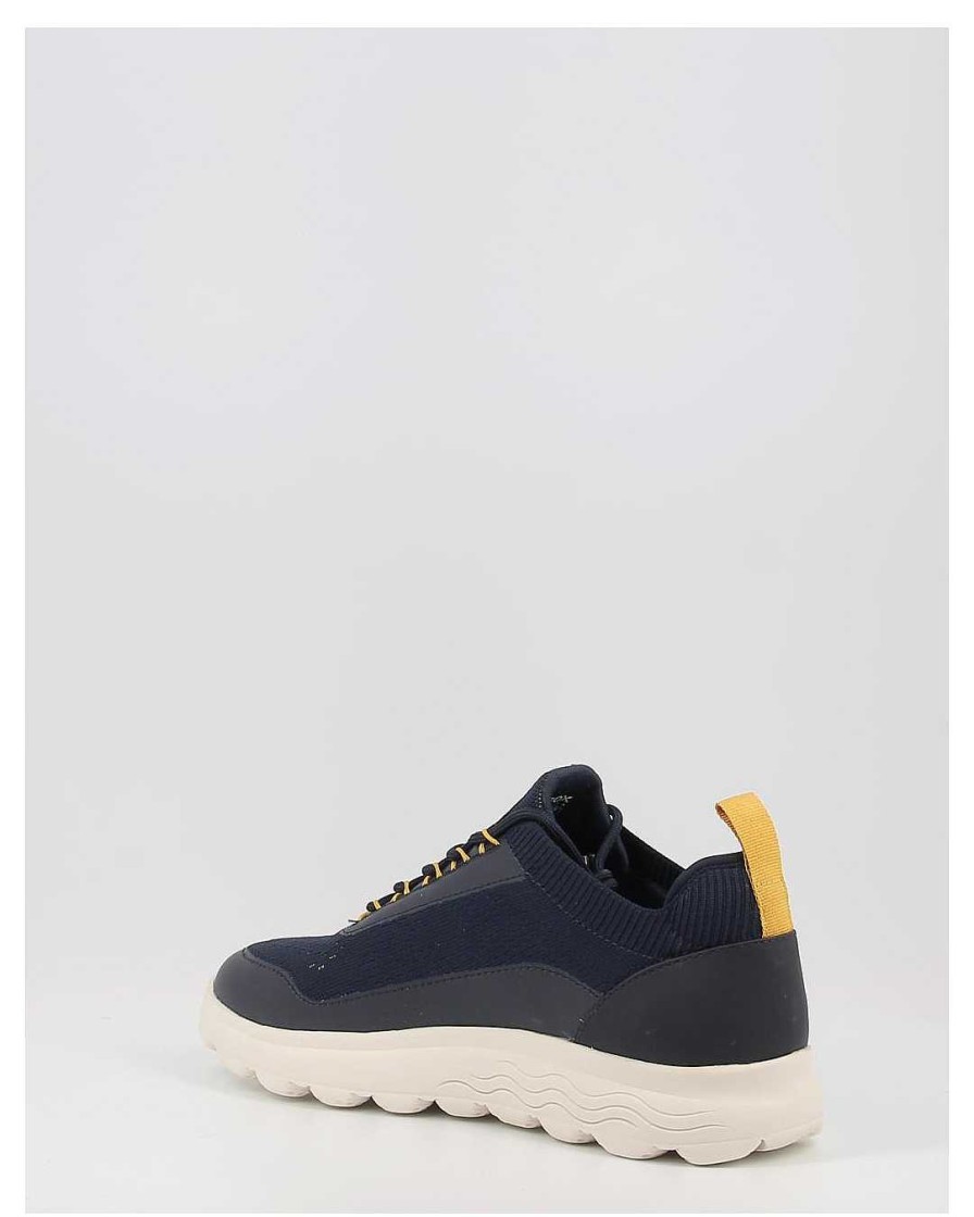 Hombre Geox | Zapatos Deportivos Geox U Spherica U35Bya Azul
