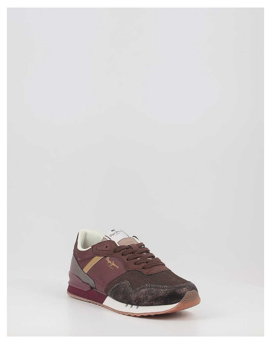 Mujer Pepe Jeans | Zapatillas Pepe Jeans London Smart W Pls31528 Bronce