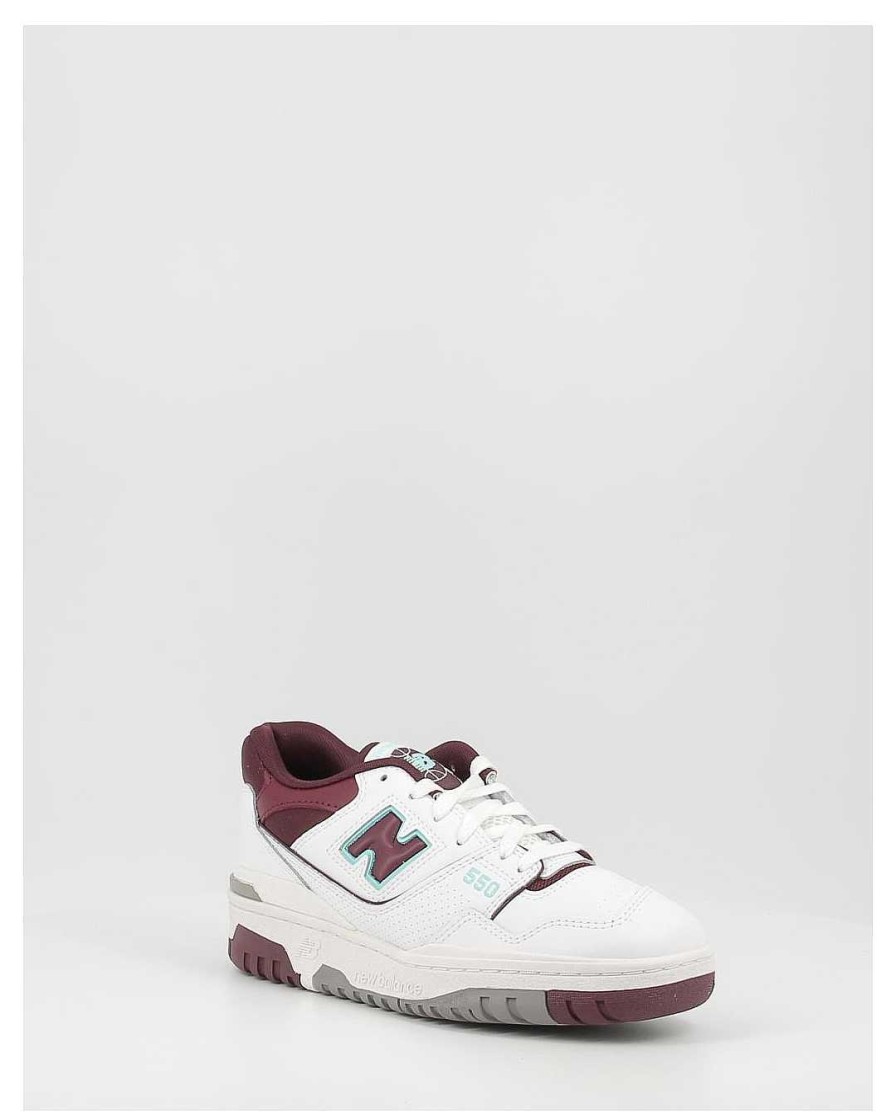 Mujer New Balance | Zapatillas New Balance Bb550Wbg Blanco