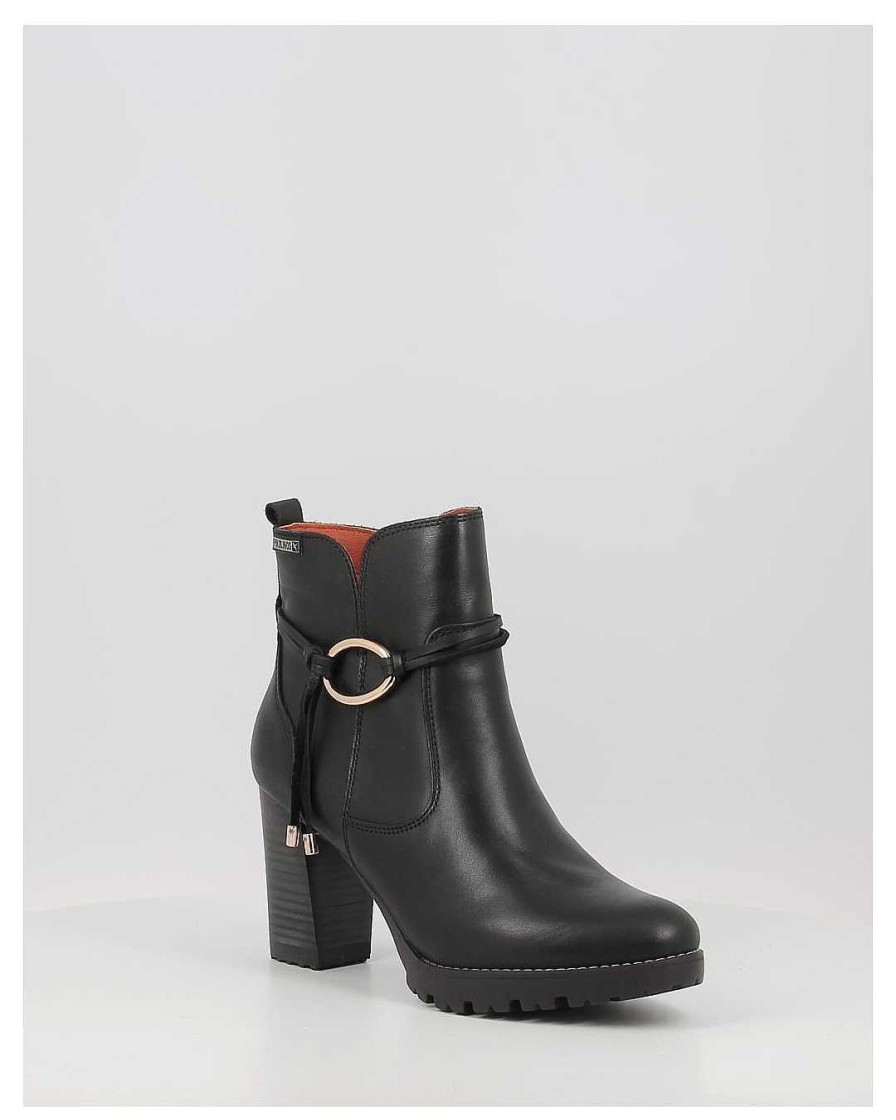 Mujer Pikolinos | Botines Pikolinos Connelly W7M-8542 Negro