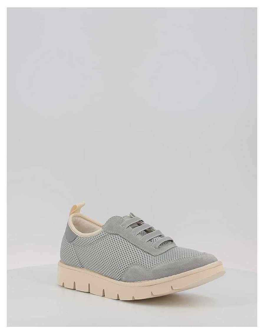 Hombre Panchic | Zapatillas Panchic P05M Slip On Spacemesh Suede Gris