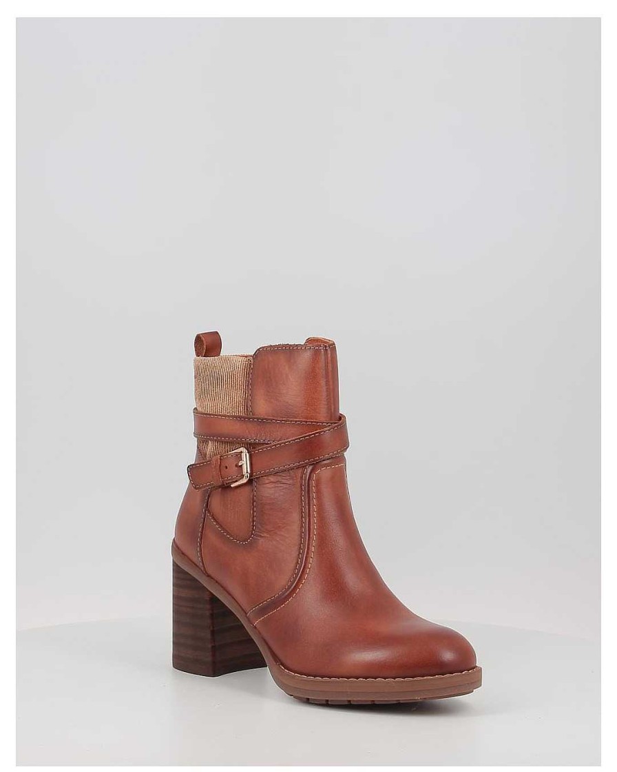 Mujer Pikolinos | Botines Pikolinos Pompeya W7S-8596 Cuero